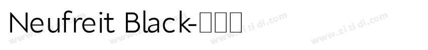 Neufreit Black字体转换